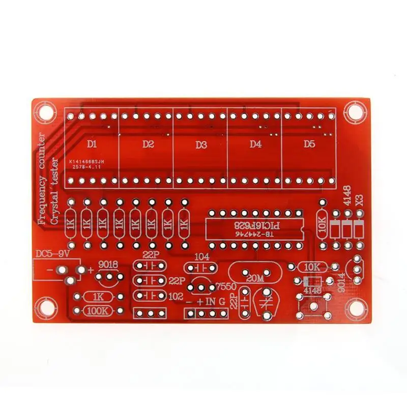 DIY Kits 1Hz-50MHz Crystal Oscillator Frequency Counter Tester Meter Digital LED 80 X 53mm/3.15 2.09 inch PCB | Инструменты