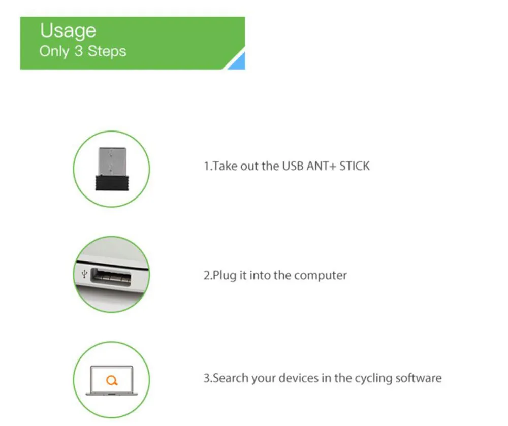 Велосипедный мини-адаптер ANT + usb-адаптер для велосипеда беспроводной приемник