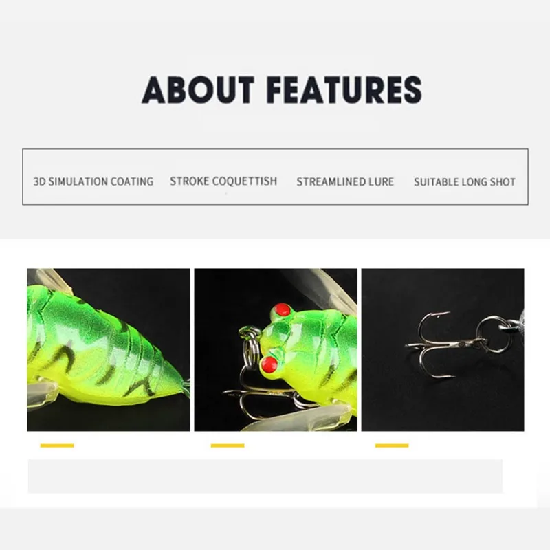 

Fishing Lure Artificial strong durable Bait Wobblers Trolling Hard Lure