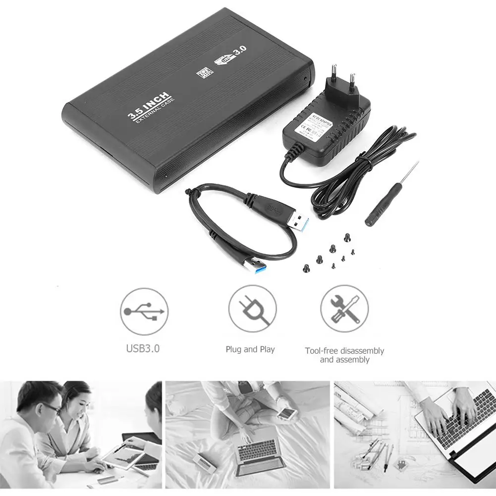 Чехол для внешнего жесткого диска 3 5 дюйма SATA на USB Гбит/с | Электроника
