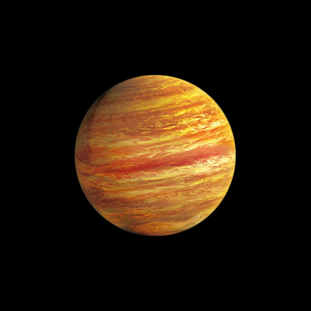 

Fluorescent Wall Stick The Universe Planet Galaxy Children Room Bedroom Luminous Wall Stickers 28x28cm (Jupiter)