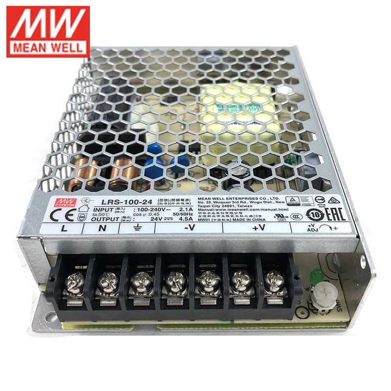 MEAN WELL LRS 100 24 108 ВТ В импульсный источник питания 110 В/220 переменного тока в