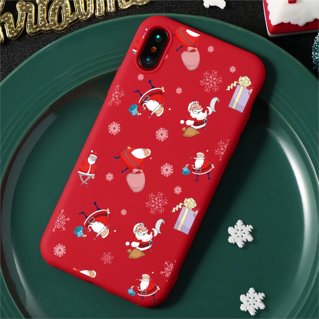 Merry Christmas, Матовые чехлы для телефонов, чехол для iPhone X, 7, 8 Plus, 6, 6 S, 5, 5S, SE, XS Max, XR, Мягкая силиконовая задняя крышка из ТПУ, новогодний чехол - Цвет: sd2zilw
