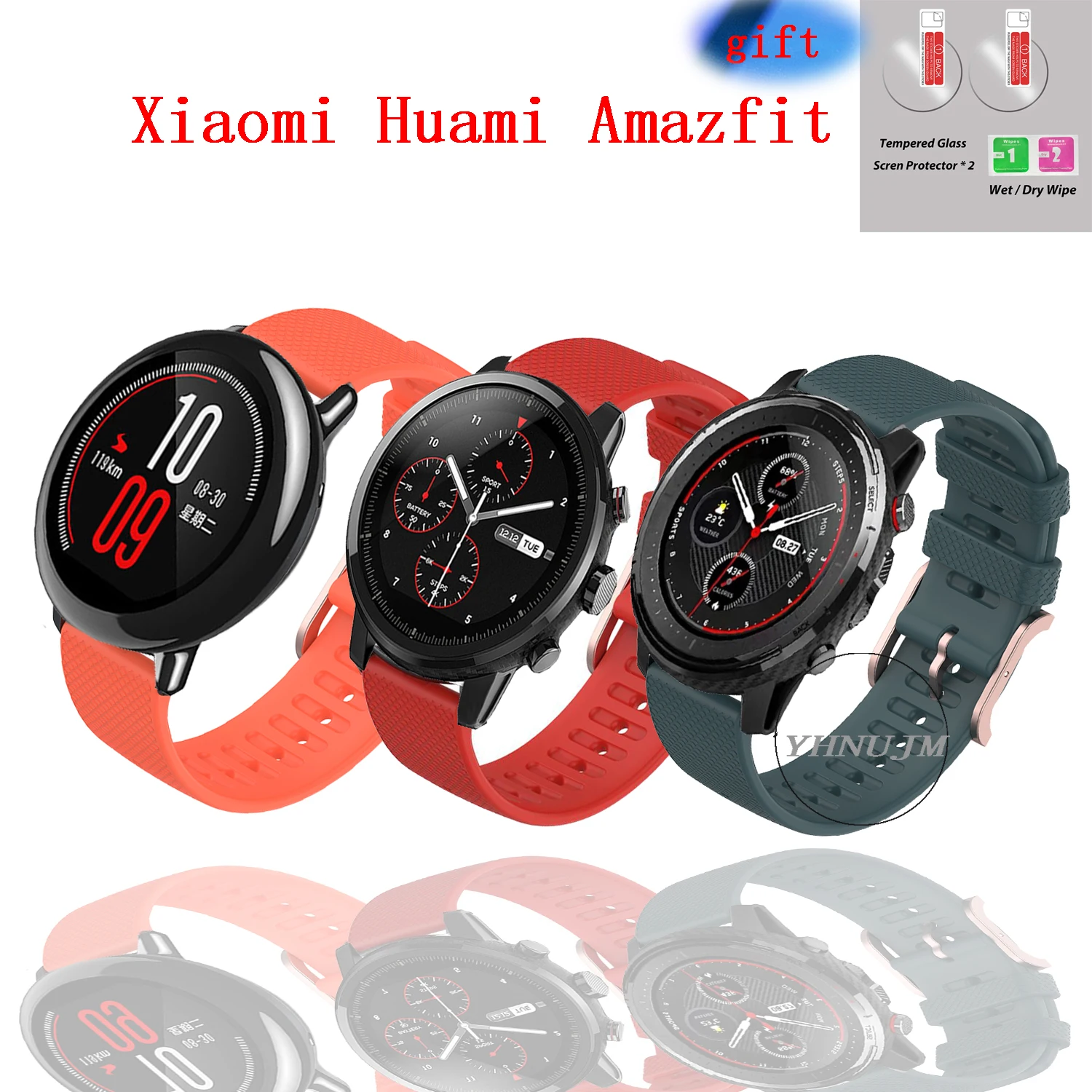 22mm Sports Silicone Wrist Strap bands for Xiaomi Huami Amazfit Bip BIT PACE Lite Youth Smart Watch Replacement Band Smartwatch sport silicone strap for xiaomi huami amazfit bip bit pace lite youth smart watch band for huami amazfit youth bracelet strap
