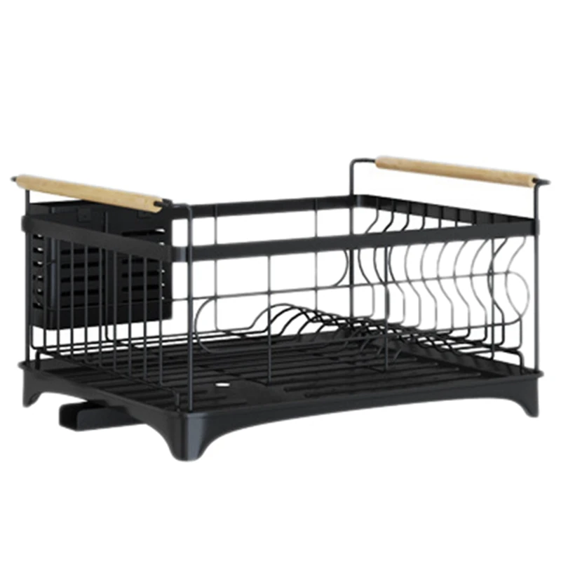 

Dish Drainer Kitchen Cutlery Cup Plates Dish Rack Sink Rack Drip Tray Storage Shelf Stainless Storage Organizer Holder