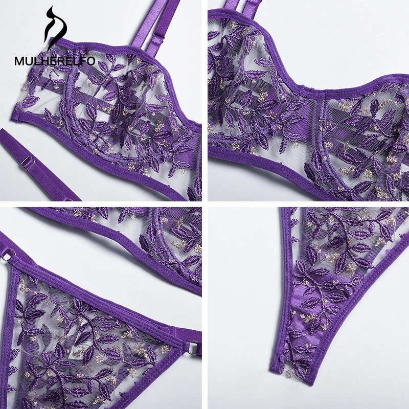 

Floral Lingerie Set Sensual Lingerie Women Underwear Set Sexy Lingerie Underwire Bra Brief Sets Push Up Erotic Lingerie Femme