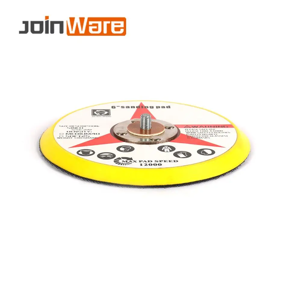 

6" Backer Plate Sanding Disc Pad 8mm Shank Polishing Sander Pad Loop Sanding Disc Pad for Grinder Rotary Tool 2Pcs/Set