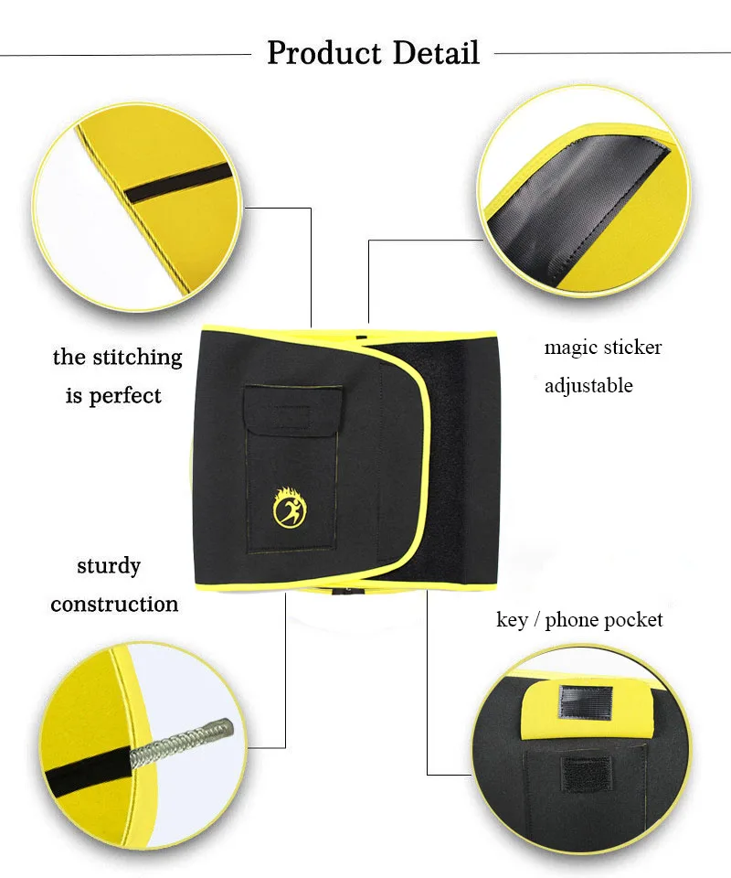 Пояс для похудения NINGMI мужской моделирующий пояс неопреновый и потери веса