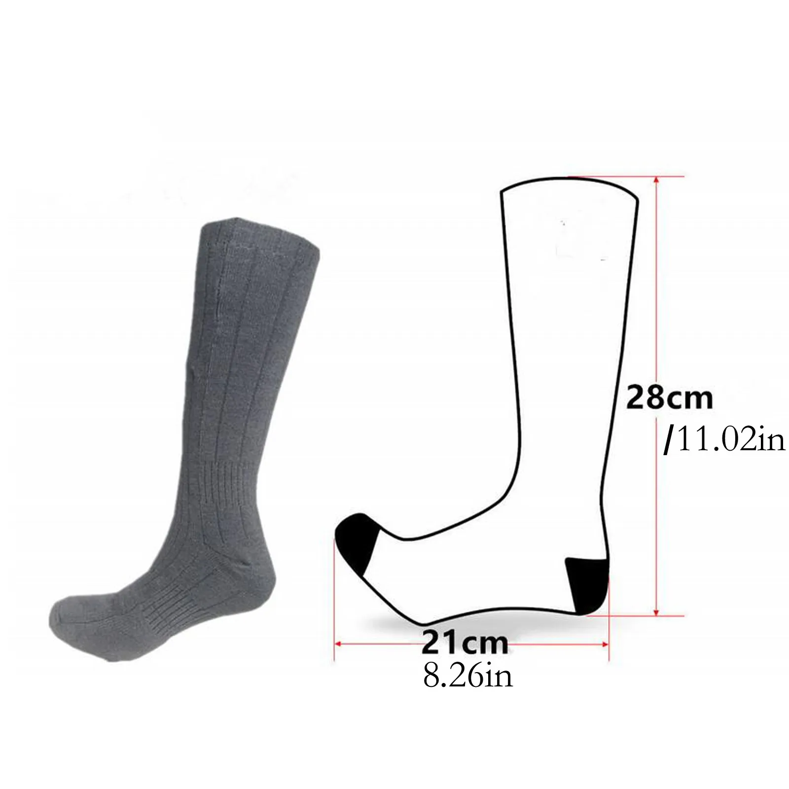 

3 Adjustable Warmer Socks Electric Heated Socks Rechargeable Battery For Women Men Winter Outdoor Skiing Cycling Sport Heated