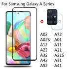 Закаленное стекло для Samsung Galaxy A72 A52 A42 A32 A22 A12 A02S A02 A01 A11 A21 A31 A41