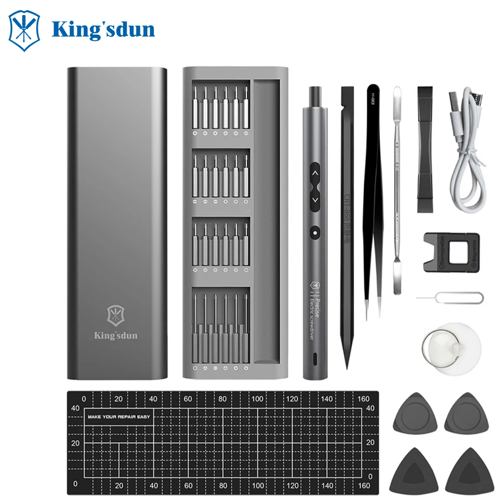 

62pcs/28pcs In1 Mini Electric Screwdriver Rechargeable Cordless Power Screw Driver with LED Light Lithium Battery