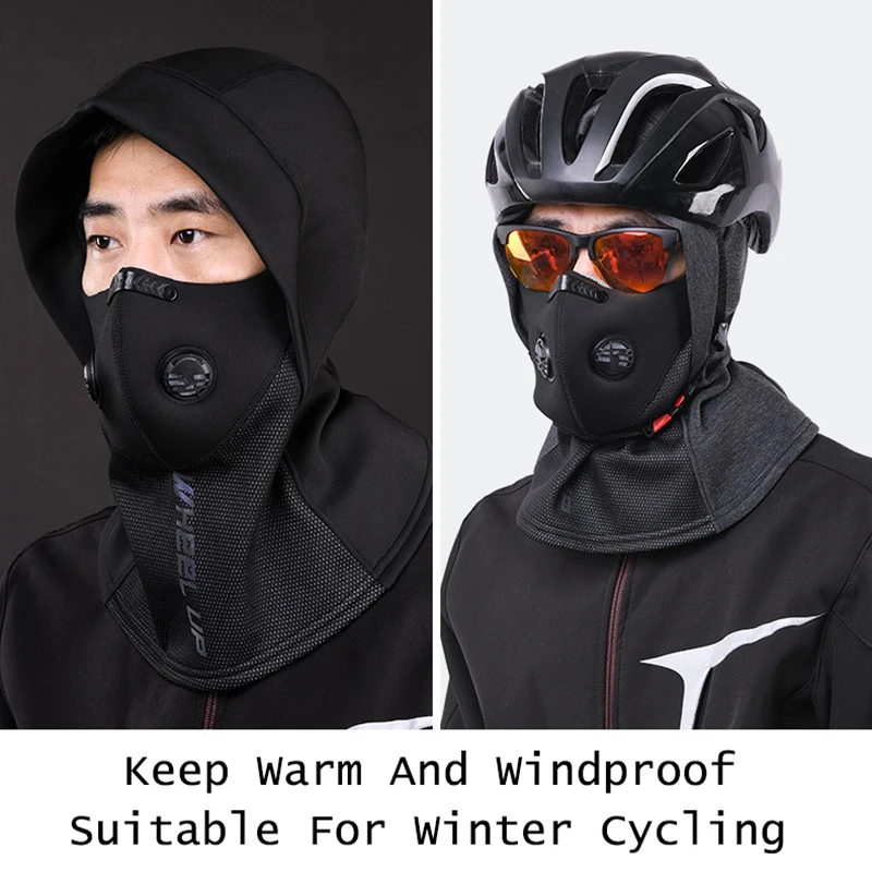 Зимняя термозащитная велосипедная шапка WHEEL UP ветрозащитная водонепроницаемая