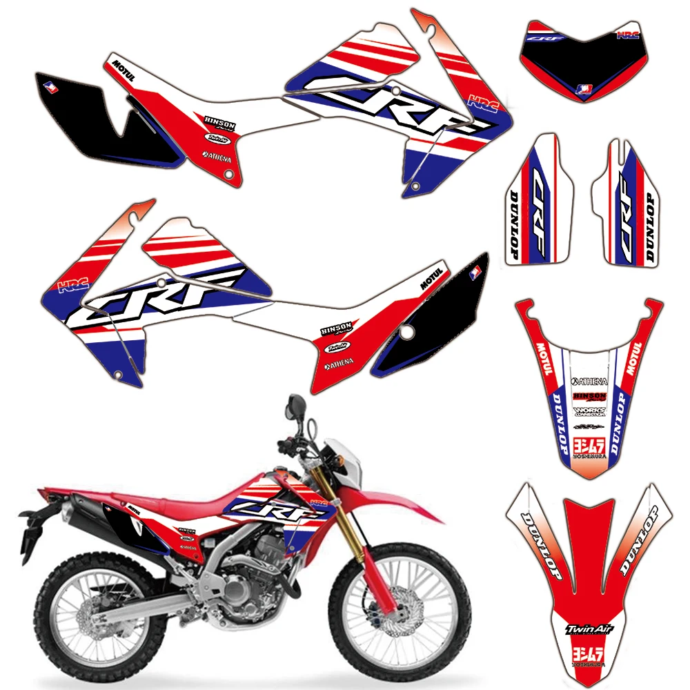 Наклейка для Honda CRF250L CRF 250L 3M Decal for CRF250M 250M 2021 2020 2019 2018 2017 2016 2015 2014 2013 2012|Наклейки и
