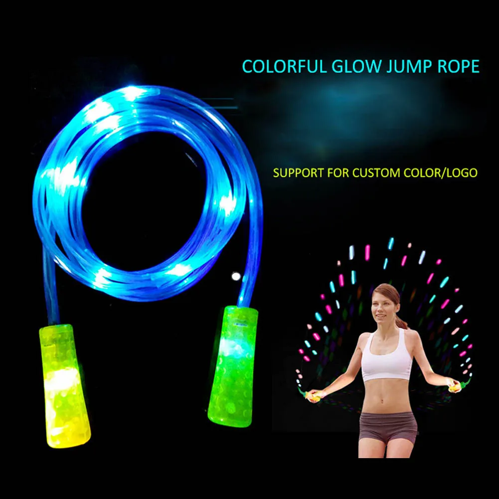 

LED Luminous Child Jumping Rope Children Kids Excercise Fitness Sport Flashing Light Jump Rope Light Up Body Skipping Rope