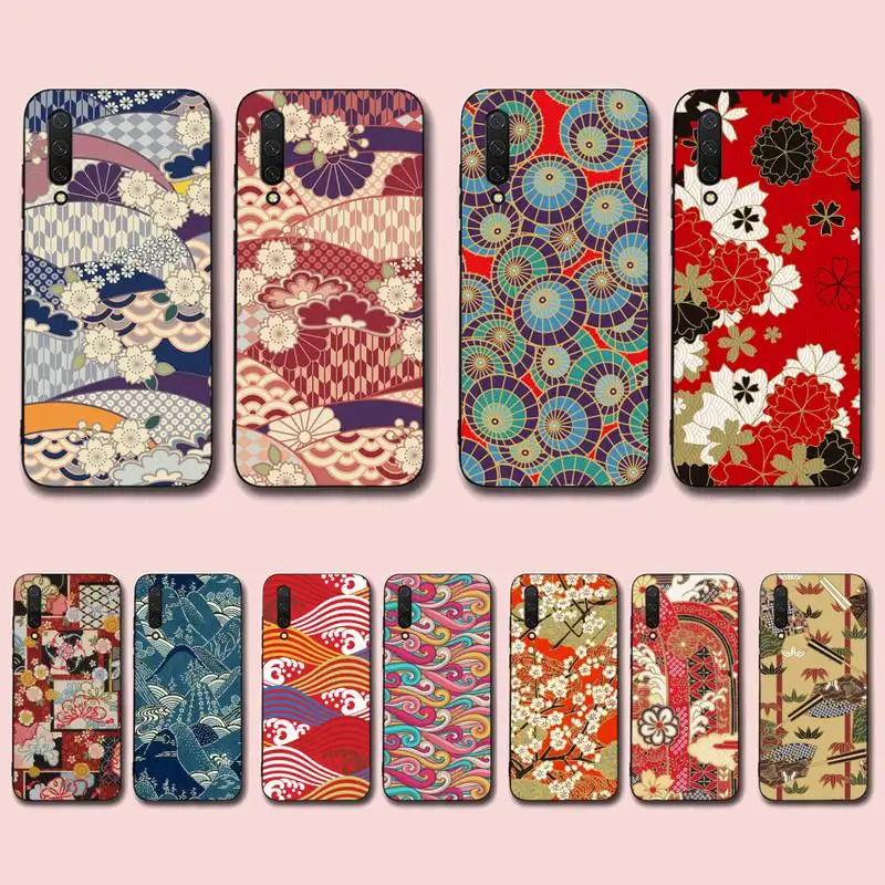 

FHNBLJ Japanese style Art Japan Traditional pattern Phone Case for Xiaomi mi 5 6 8 9 10 lite pro SE Mix 2s 3 F1 Max2 3