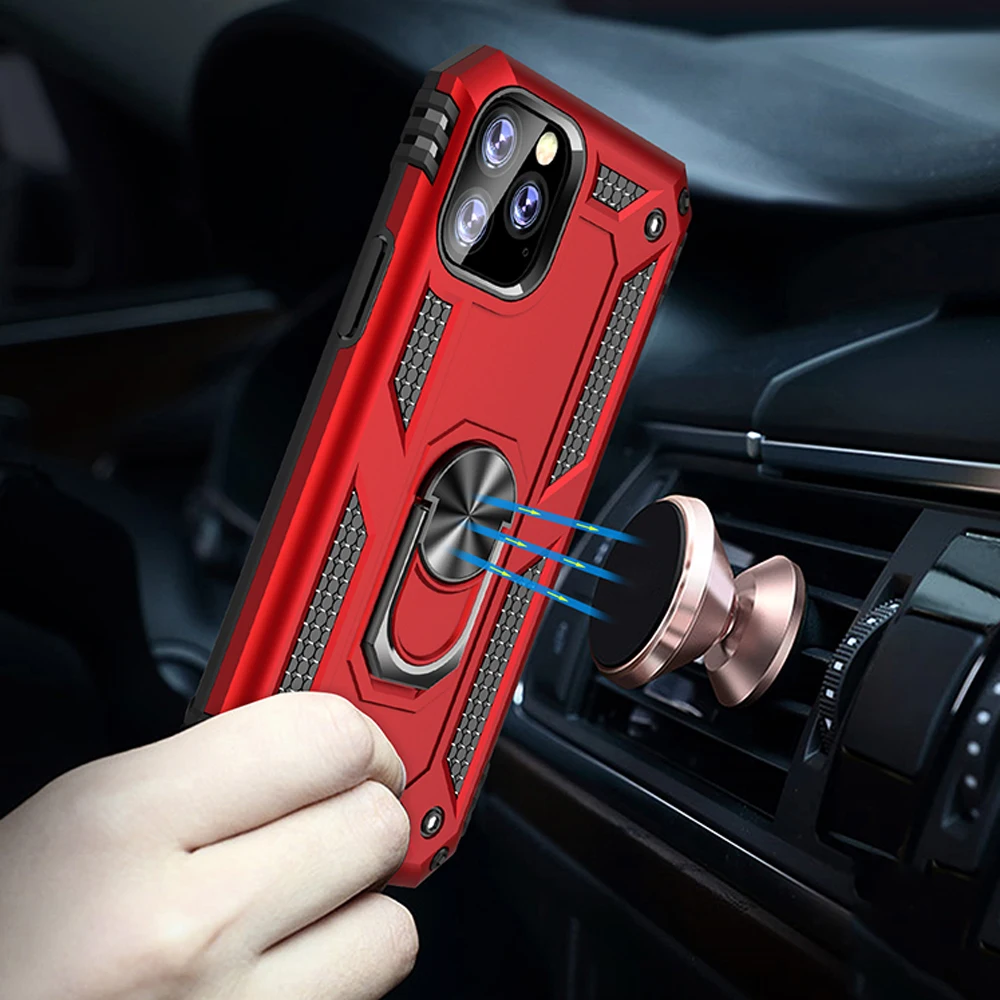 Противоударный чехол для iPhone 11 Pro 6 6s 7 8 Plus подставка военная промышленность
