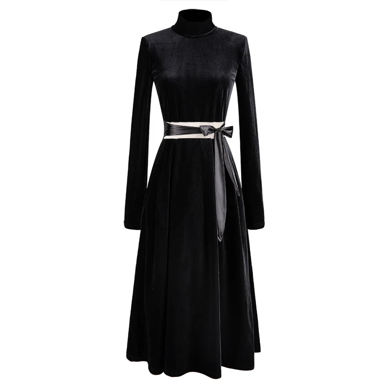 HIGH STREET новая мода 2019 дизайнерское подиумное платье женское длинный рукав