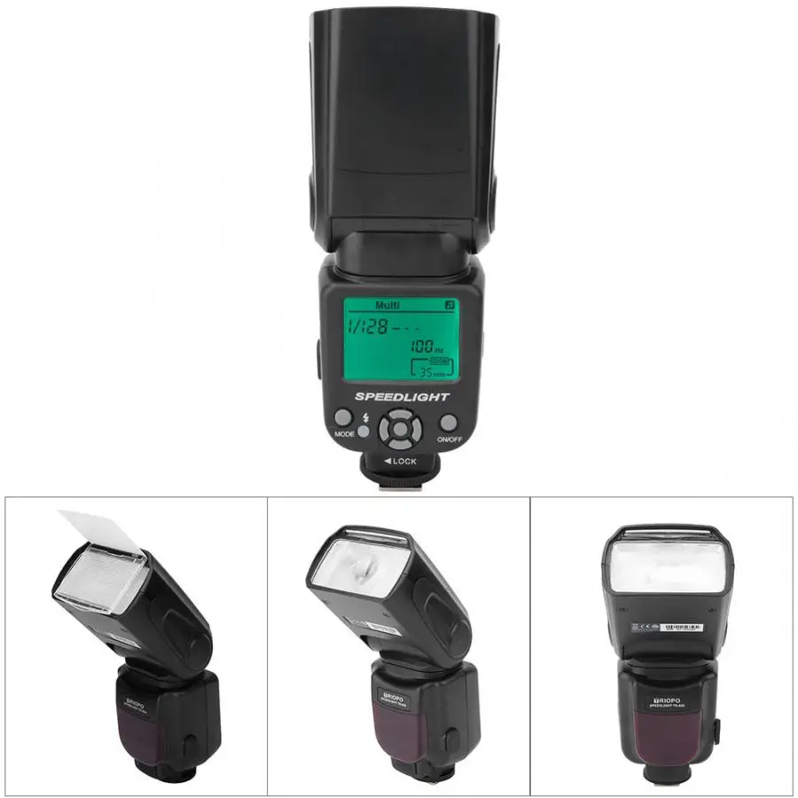 Универсальный светильник для вспышки Triopo TR-950 Speedlite Fujifilm Olympus Canon 650D 550D 450D 1100D 60D 7D 5D