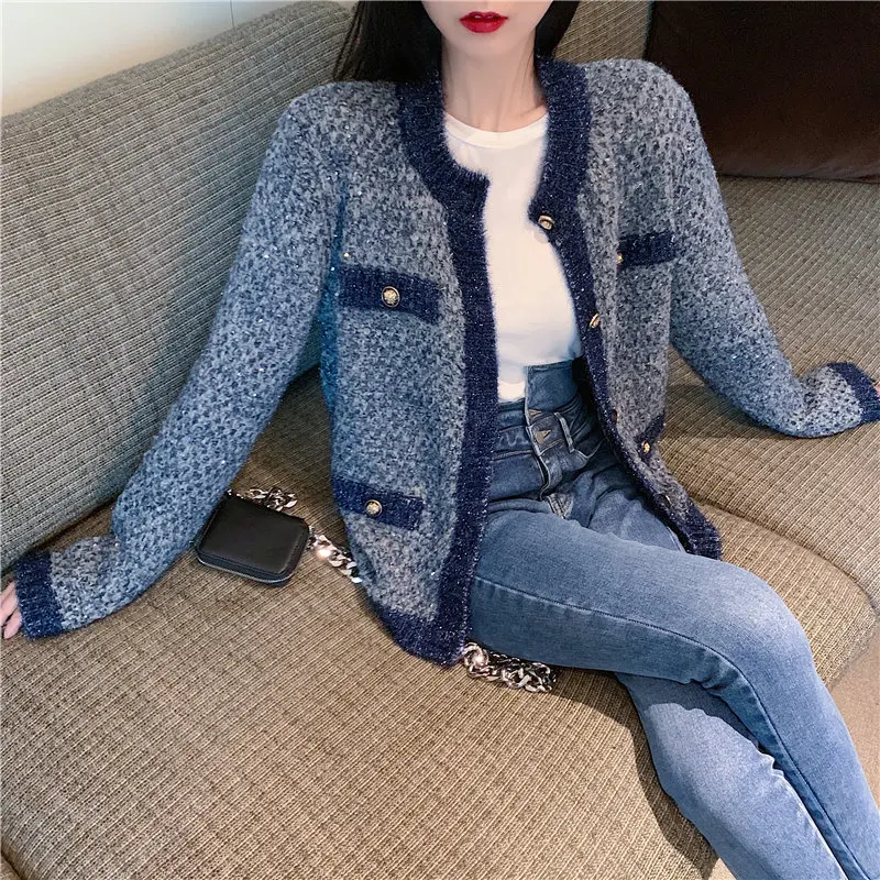 

2020 Spring Women Loose All-Match Knitted Stylish Cardigans New Elegant Fashion High Quality Soft Chic Sweet Women Sweaters