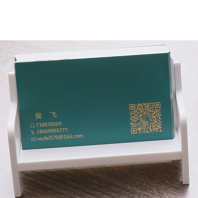 Милая современная пластиковая подставка для визиток деловой Настольный