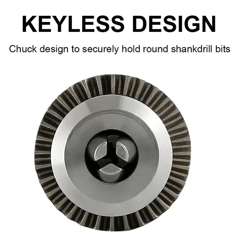 

3/8 inch Drill Chuck with 1/4 inch Quick Change Hex Drive, Convert Impact Driver Hammer and Wrench to Drill