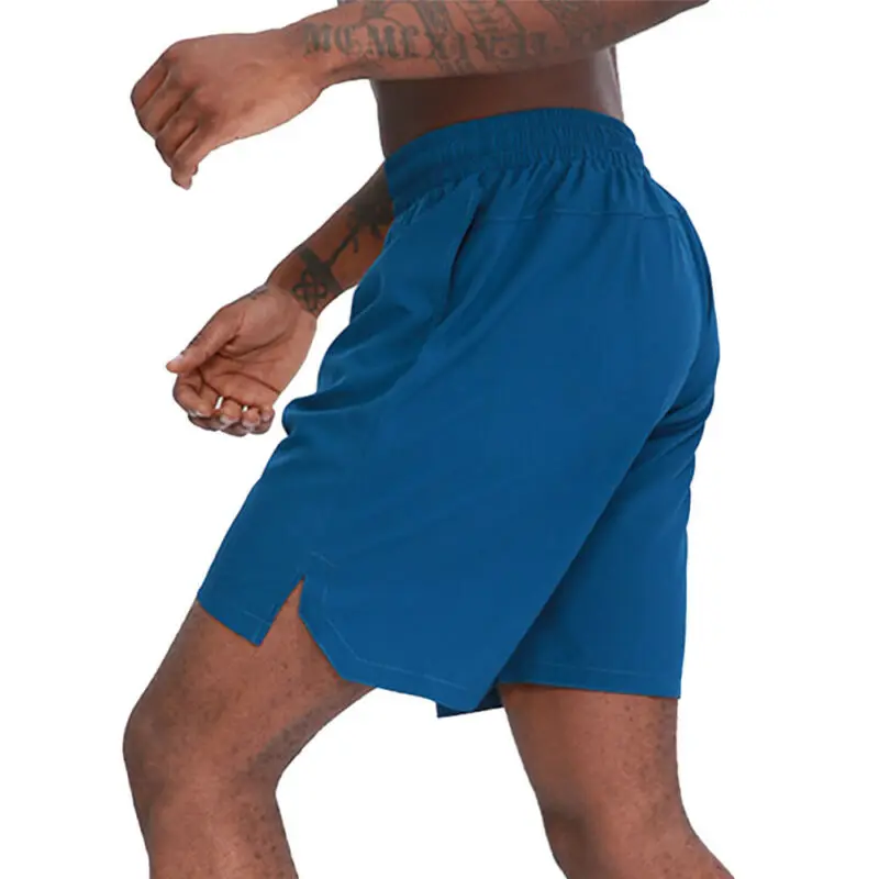 

Mens Elastic Waist Summer Swim Beach Swimwear Running Jogger Sports Plain Shorts