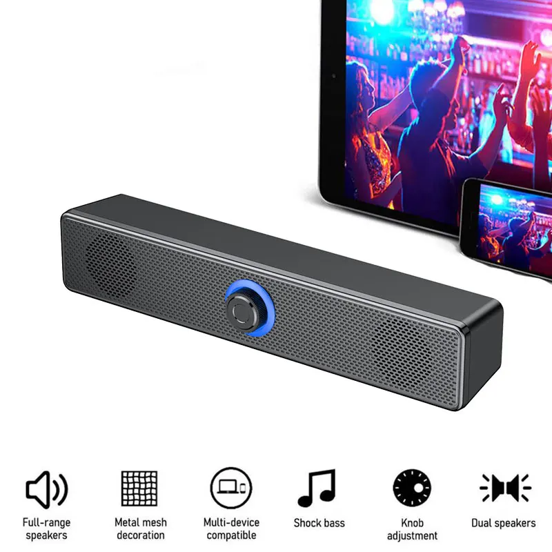 Звуковая панель для телевизора проводная и беспроводная Bluetooth 5 0 домашняя