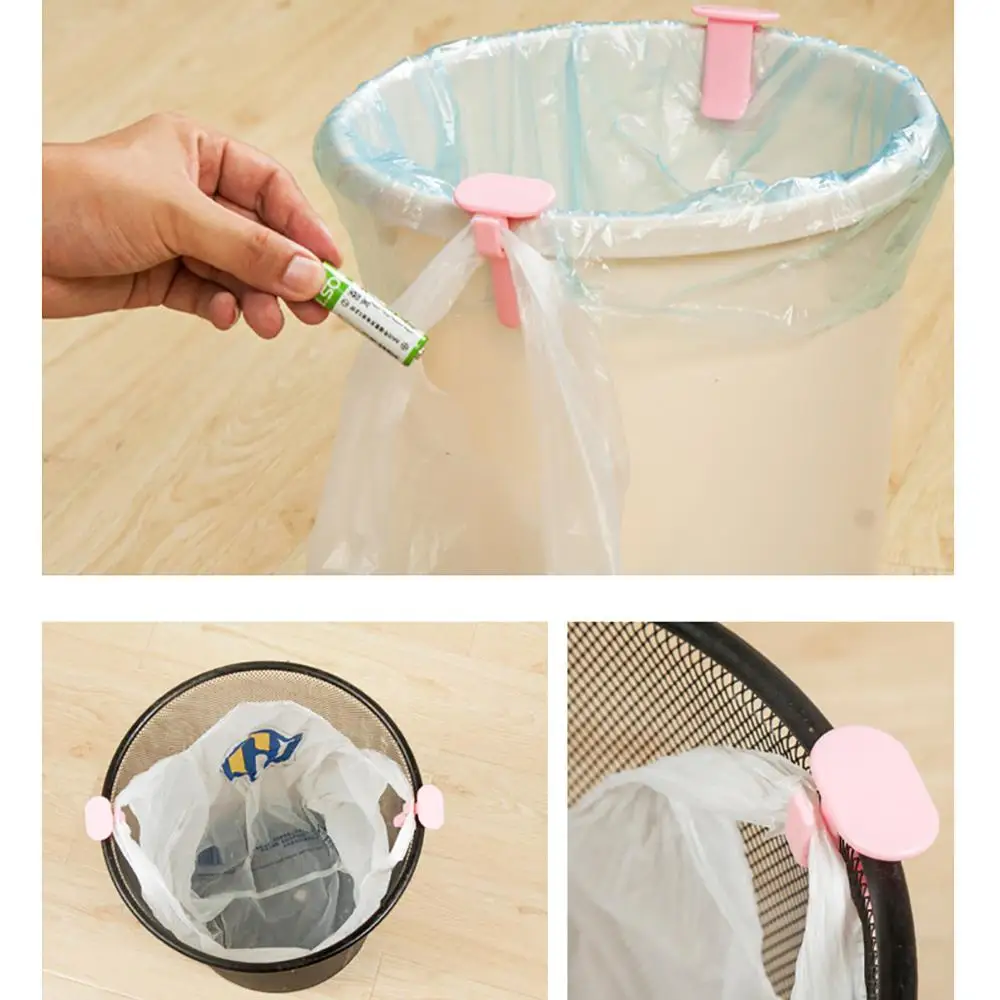 2 шт. домашний мусорный контейнер мешок фиксированный зажим держатель фиксатор