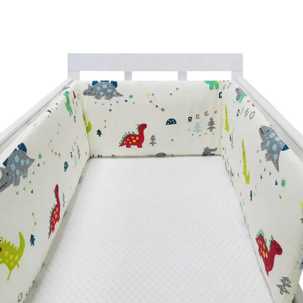 

1 шт. Детские кроватки бампер из хлопка в кроватку для новорожденных из хлопка и льна детская кроватка бампер детская кровать протектор серо...