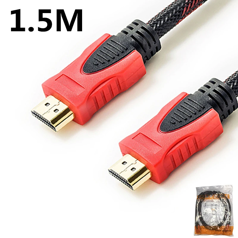 Кабель HDMI версии 1 4 красный черный сетевой кабель 5 м компьютерный соединительный