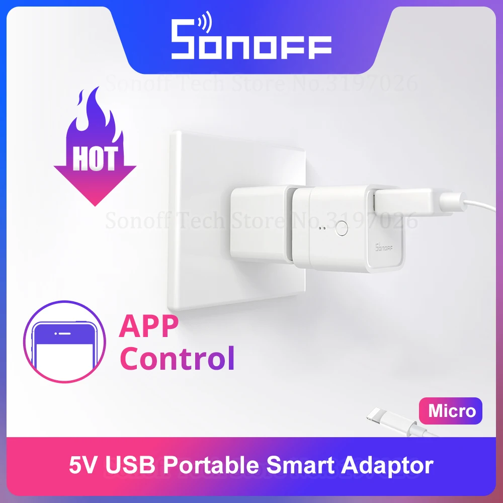 Умный USB Wi Fi адаптер ITEAD SONOFF Micro 5 В беспроводной переключатель гибкий и