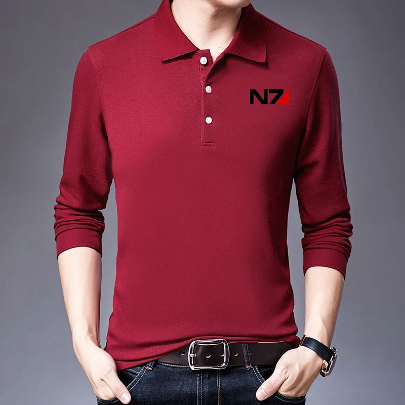 

Summer Men's Leisure Lapel Polo Shirt Fashion Print Comfortable Breathable Sweat-absorbing Polo Shirt