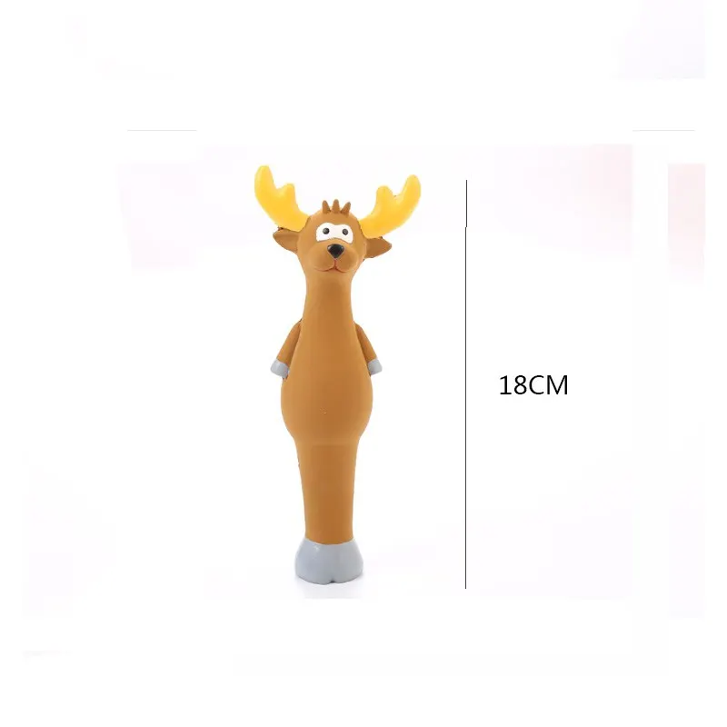 

Pet Dog Cat Squeaky Latex Puppy Chew Toy Funny Cattle Animal Pet Interactive Playing toys Fit for All Pets