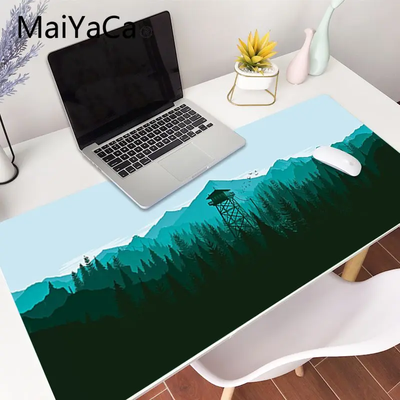 MaiYaCa Deep forest firewatch красивый коврик для мышки в стиле аниме игровой мыши большой Deak