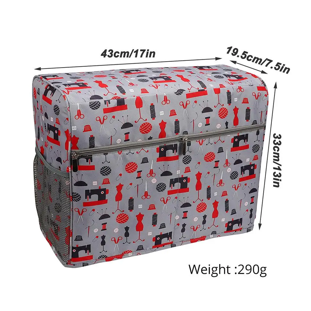 

Dust Cover for Sewing Machine Waterproof Durable Cloth Protective Cover with Pockets Sewing Accessories Storage Bag