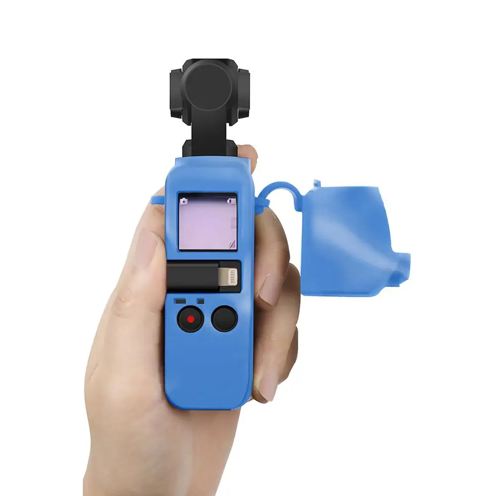 Для DJI OSMO Карманный Протектор набор Мягкий силиконовый чехол с шеей/ремешок для