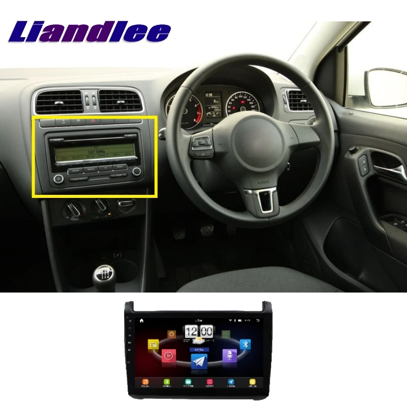 Liandlee для Volkswagen VW Polo Mk5 2009 ~ 2017 Автомобильный мультимедийный ТВ DVD GPS аудио Hi-Fi радио