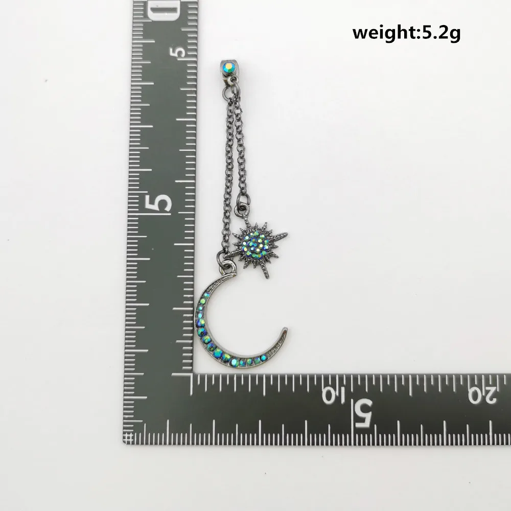 Модные хрустальные серьги-капли Звезды Луны для женщин модные Элегантные