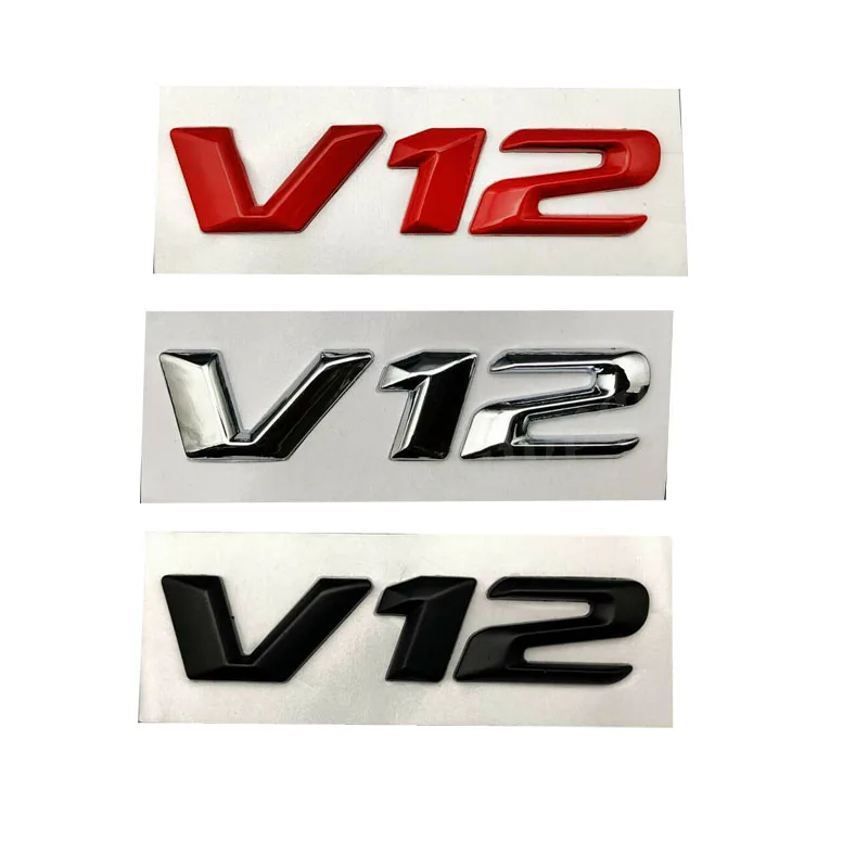 

1 шт. 3D металлическая наклейка на кузов автомобиля V12 наклейки боковой задний багажник эмблема значок автомобильные аксессуары для VW CC Polo для Golf 4 7 для Audi A3