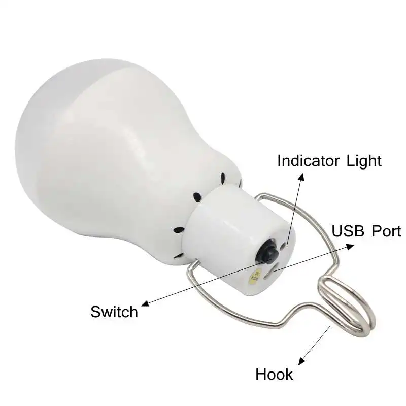 Портативная лампа SZYOUMY на солнечной батарее уличный светодиодный светильник для