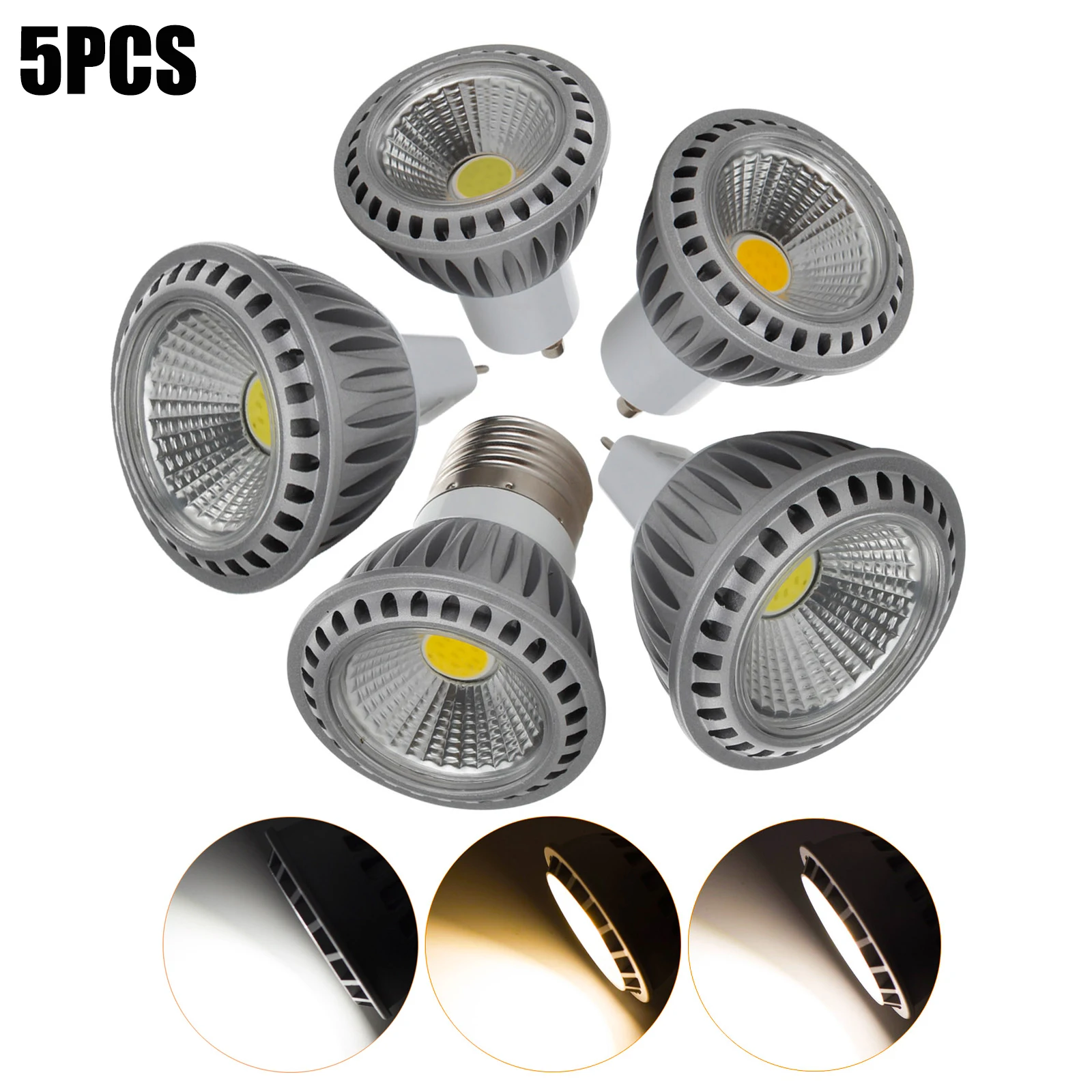 

Приглушаемые Светодиодные лампы E27 GU10 MR16 15 Вт 110 В/220 В/12 В, 5 шт.