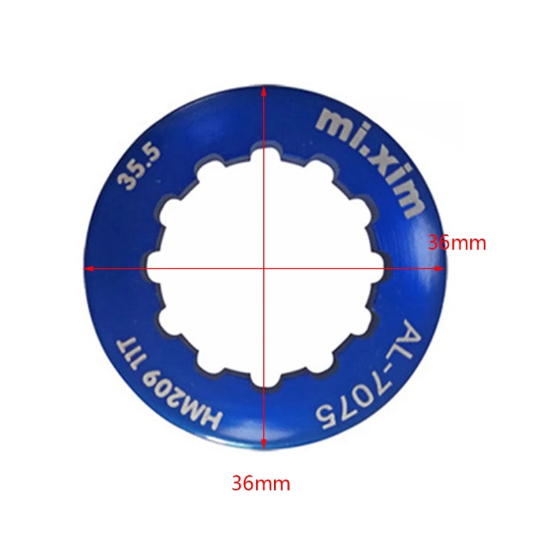 Алюминиевый сплав MTB зубчатый замок Кольцо велосипедный 11T кассета крышка