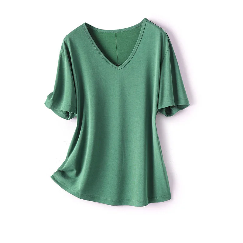 

New European and American high quality loose casual breathable soft women's Short Sleeve T-Shirt