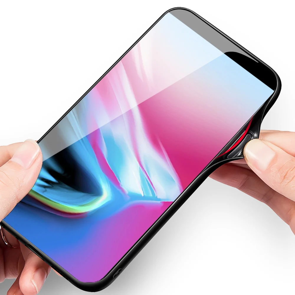 Чехол из закаленного стекла для xiaomi mi 8 lite стеклянные чехлы со звездами SE задняя