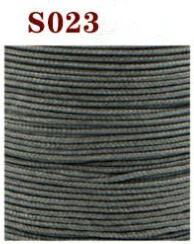 S023 grey Отличное качество 0,6 мм кожаный вощенный шнур нить полиэстер круглый воск нить 80 м длинный - Цвет: S023 grey