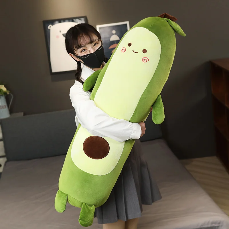 

55-115cm Cute Simulation Avocado Plush Toy Soft Fruit Pillow Stuffed Cartoon Sofa Cushion Kids Girls Birthday Gifts