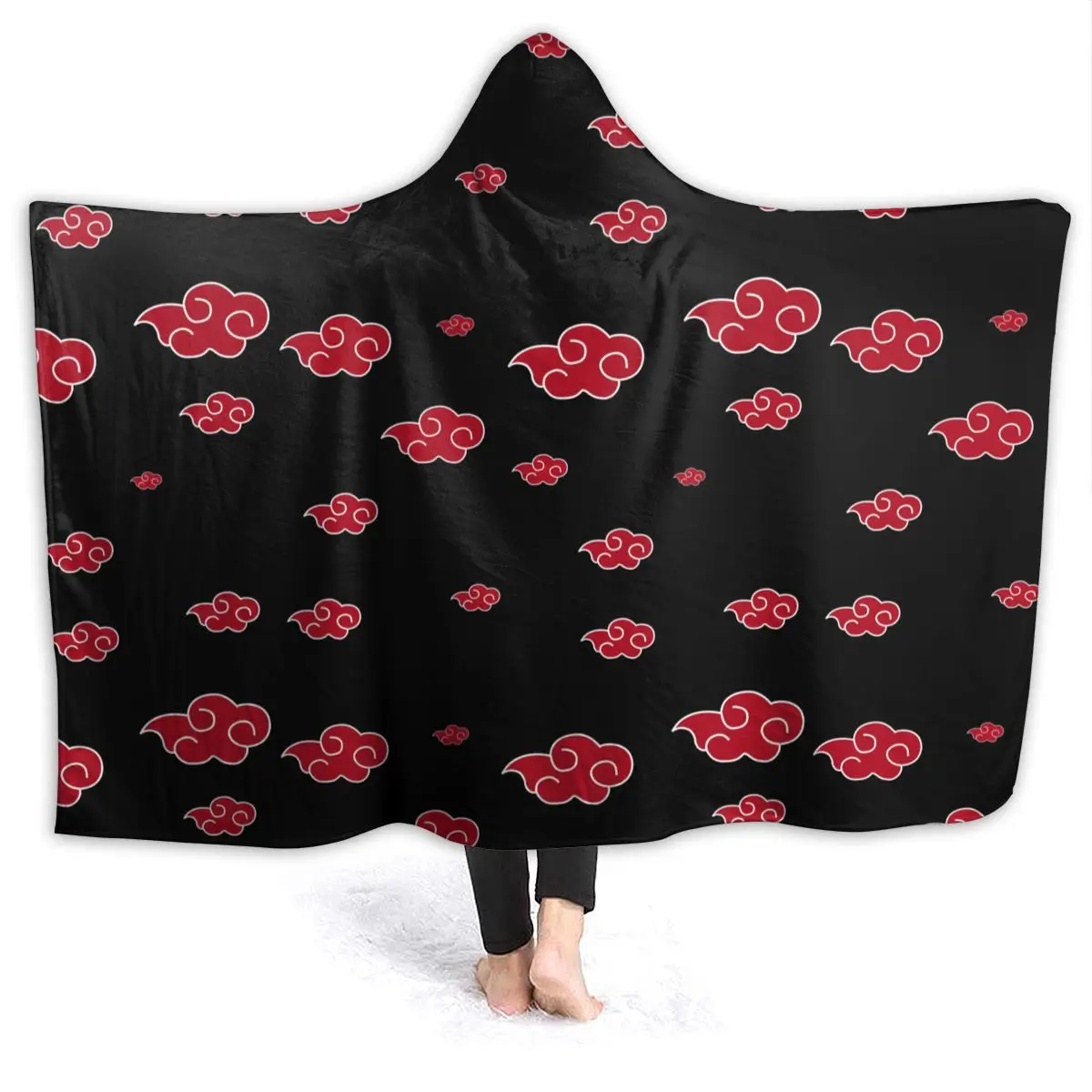 

Теплое фланелевое одеяло Akatsuki (12) с капюшоном, комикс, аниме, игровое одеяло для дивана, шерпа, флисовое покрывало