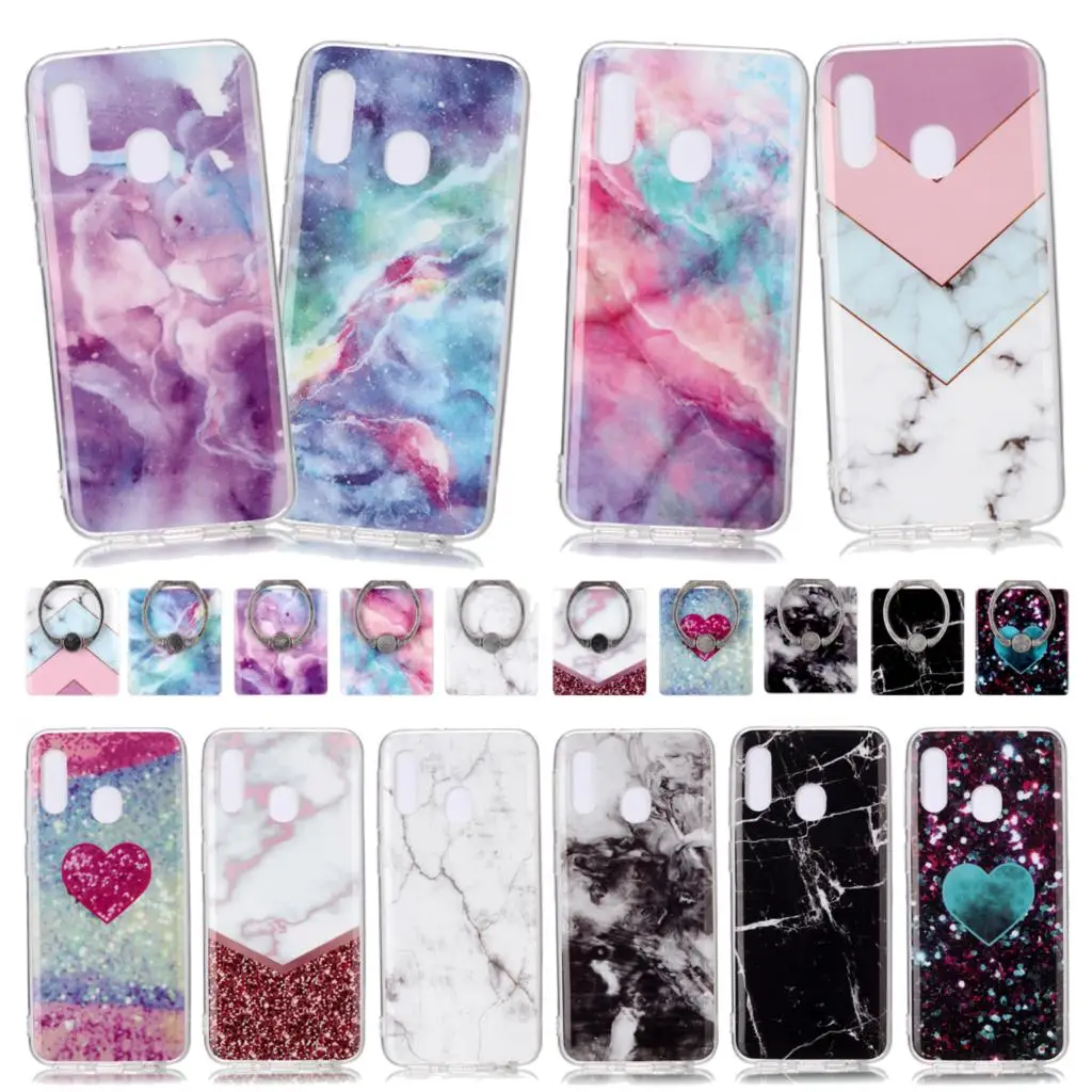 Модные мягкие силиконовые чехлы из ТПУ с держателем для samsung Galaxy A20E телефонов A20 E/A