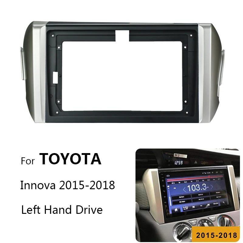 9-дюймовая Автомобильная Радио приборная панель Fascia Для TOYOTA Innova 2016 2017 2018 стерео