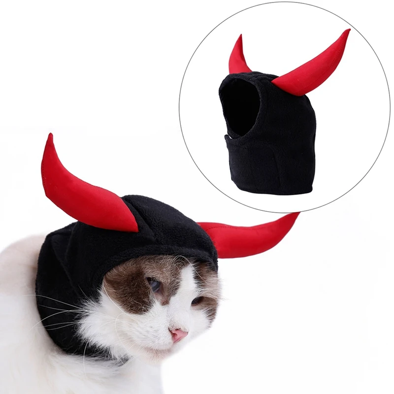 

Cute Pet Cat Dog Horns Hat For Dog Cat Pet Hat Accessories Christmas Halloween Decoration Cosplay Costume Hats Pet ProductNE